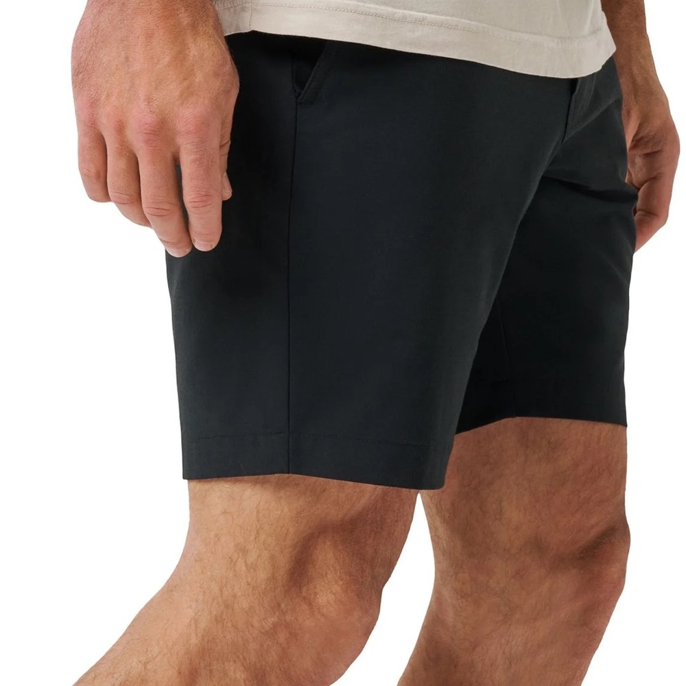 Travis Mathew Black Flat Front Shorts
